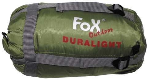 Fox Duralight leichter Schlafsack + 2/ + 18°C, oliv-schwarz