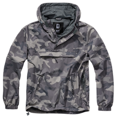 Brandit Sommer Windbreaker Jacke, grau camo