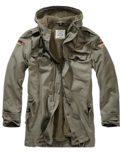 Brandit BW Parka mit Fahne, oliv
