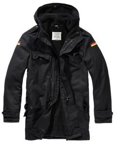 Brandit BW parka mit fahne, schwarz