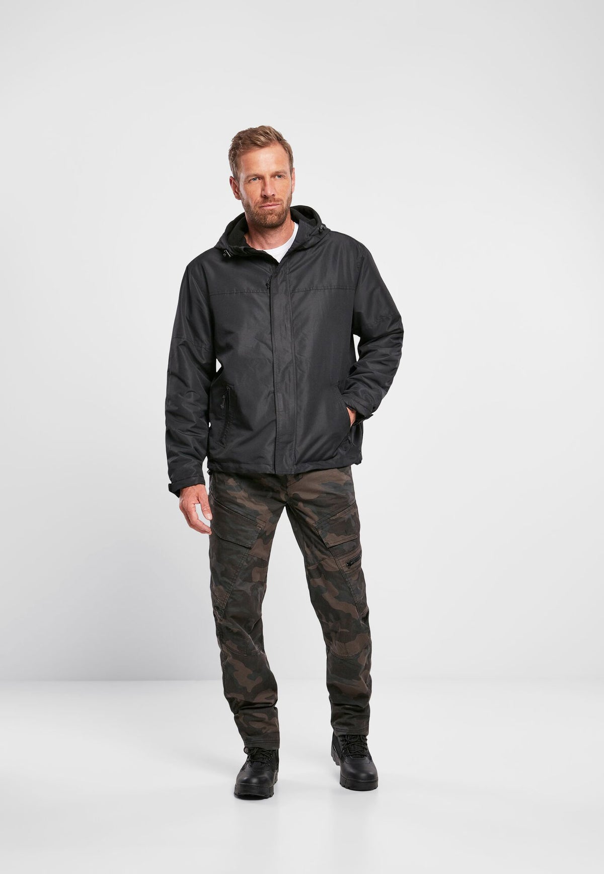 Brandit Windbreaker Frontzip bunda, čierna