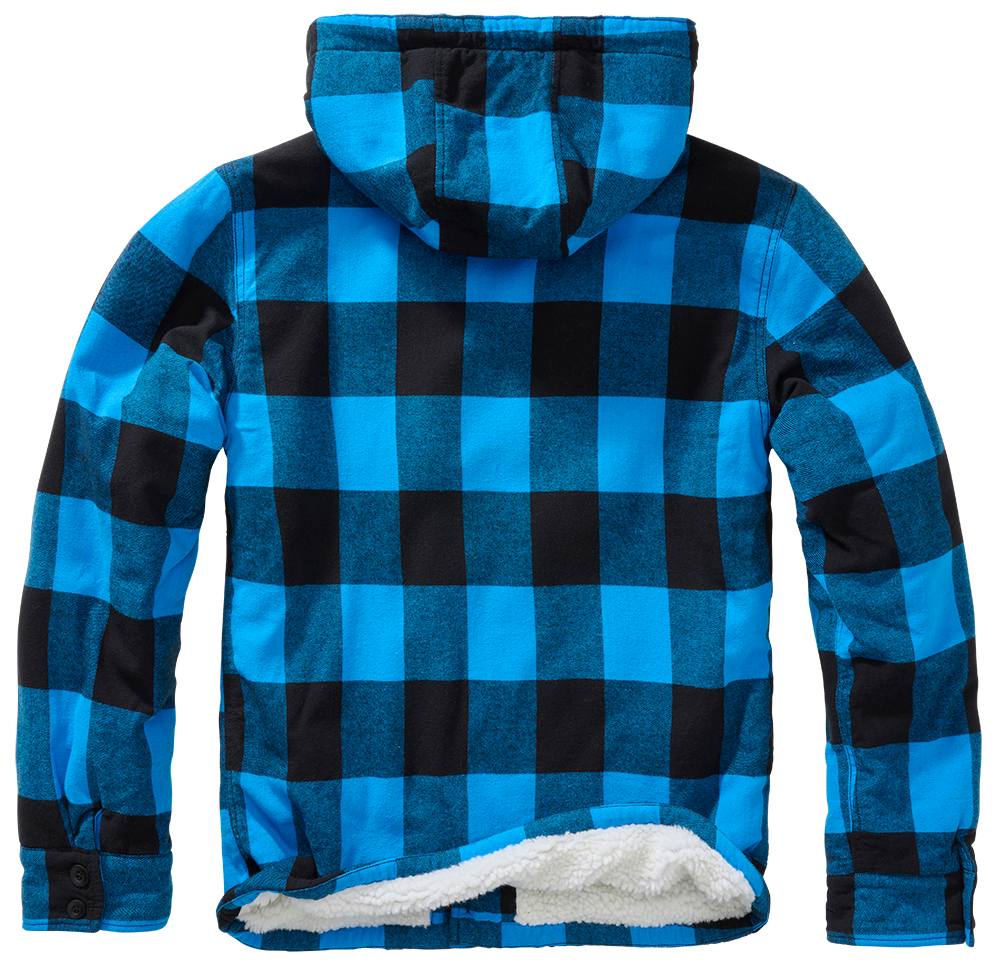 Brandit Lumber bunda s kapucňou, čierna/modrá