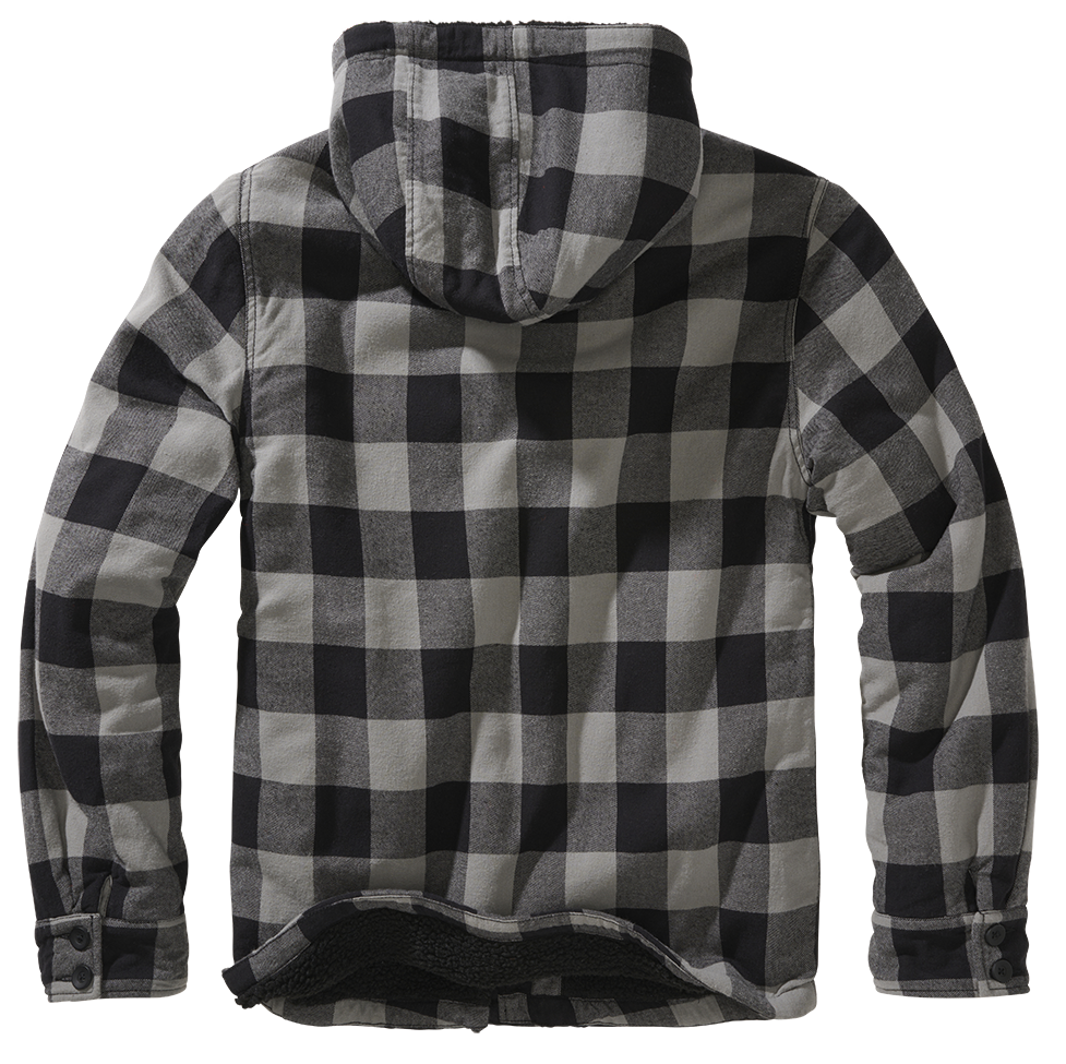 Brandit Lumber bunda s kapucňou, čierna-charcoal