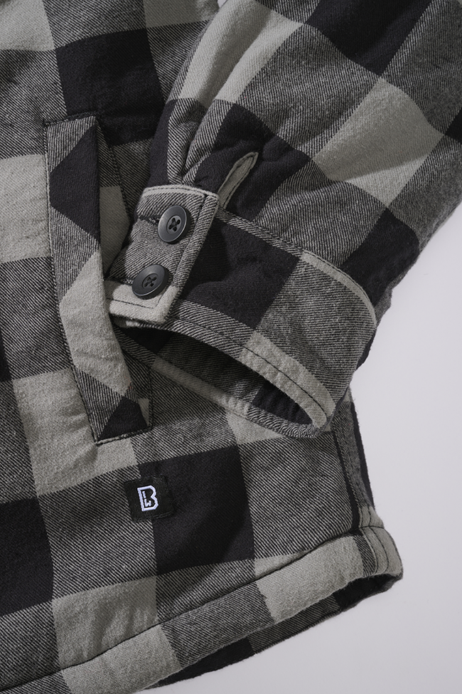Brandit Lumber bunda s kapucňou, čierna-charcoal