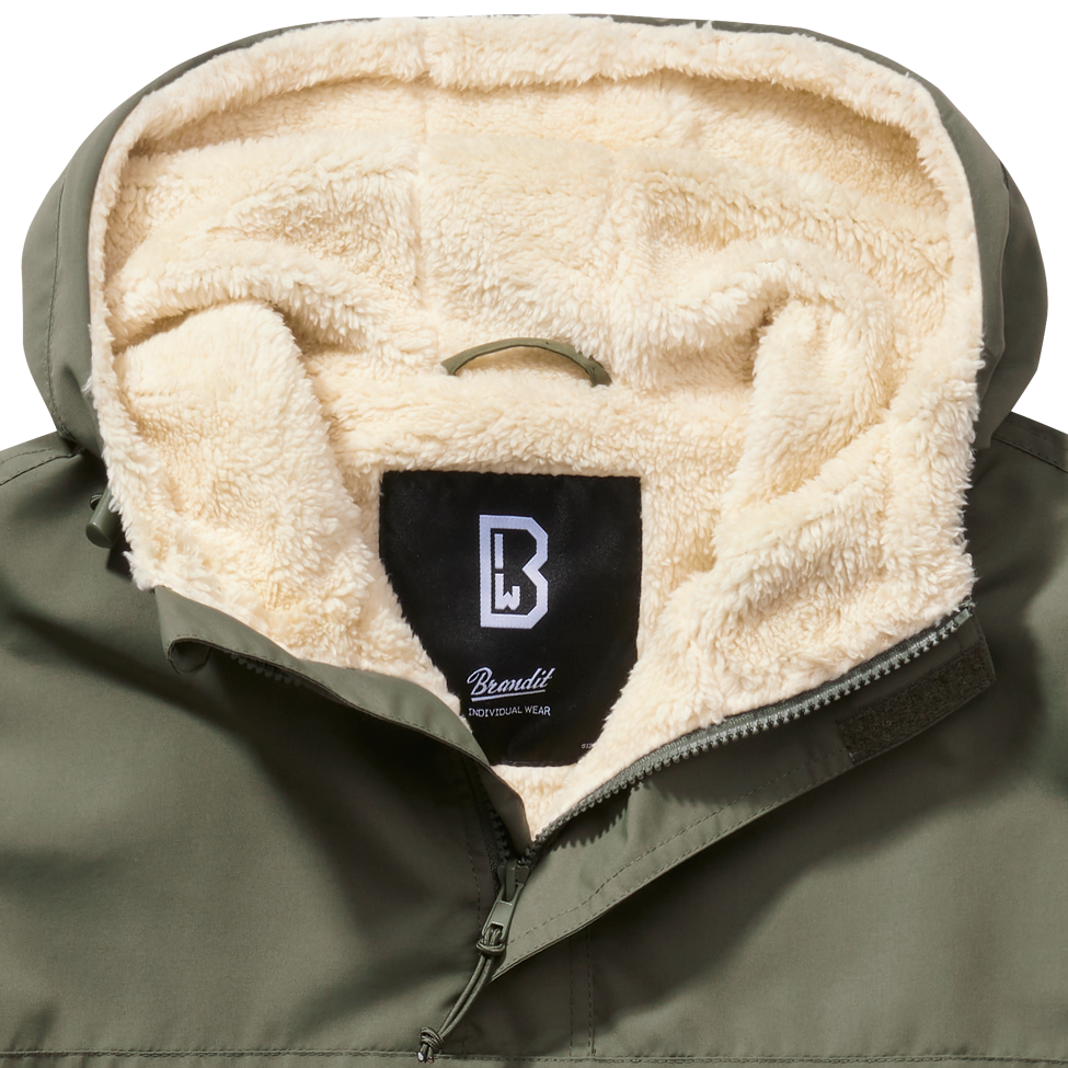Brandit Windbreaker Sherpa bunda, olivová