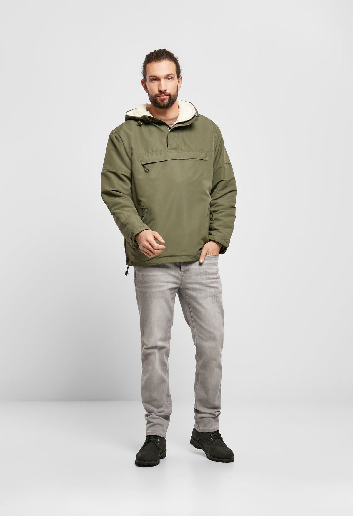 Brandit Windbreaker Sherpa bunda, olivová