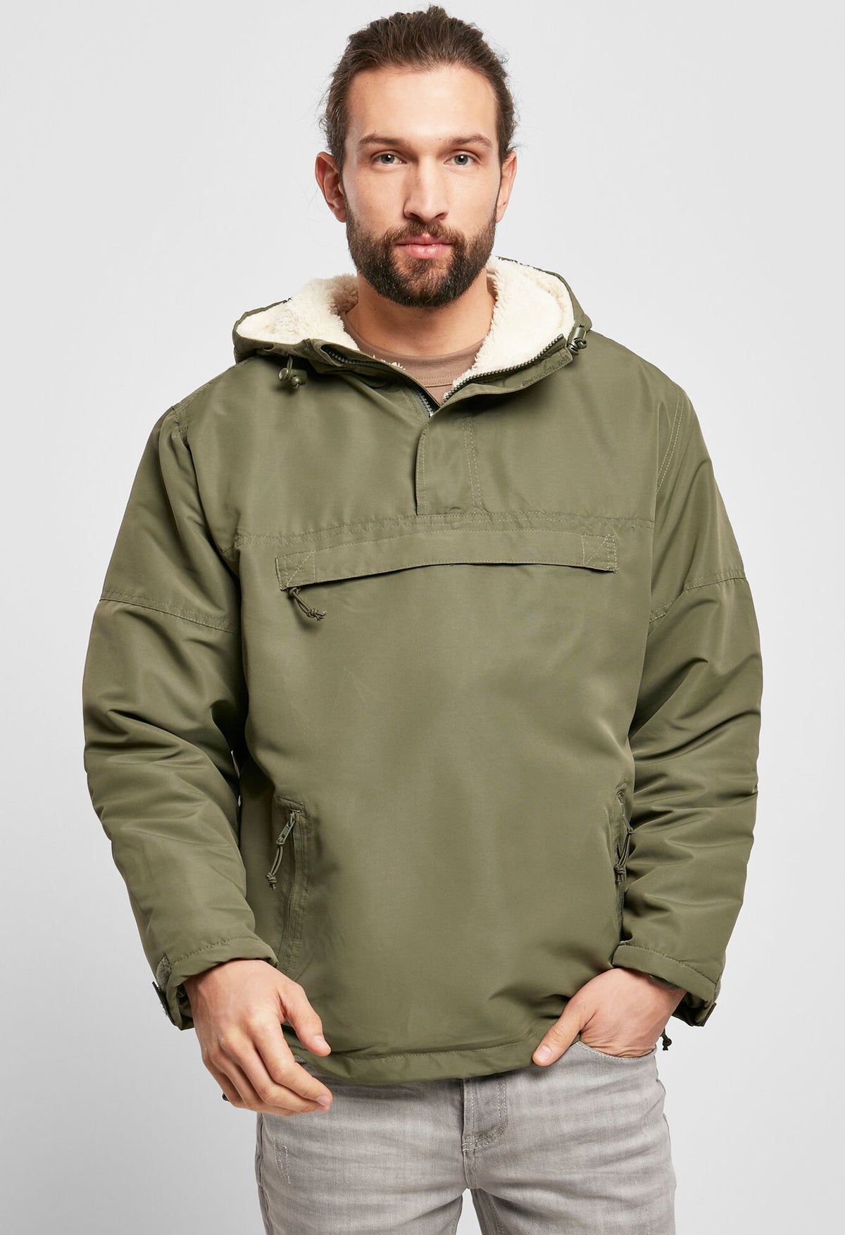 Brandit Windbreaker Sherpa bunda, olivová