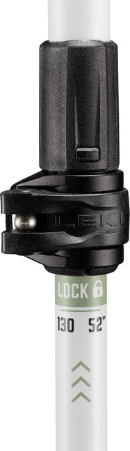 LEKI Cross Trail FX Superlite ραβδοι πεζοπορίας, λευκό-envy πράσινο-μαύρο, 110 - 130 cm