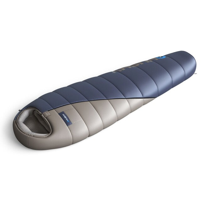 HUSKY Ember Synthetic Three-Season Sleeping Bag Long, Navy Blue/Grey