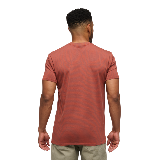Black Diamond BD Stripe T-shirt Men's, Mahogany-Burnt Sienna