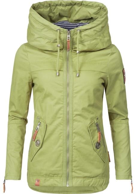 Navahoo Wekoo damen Übergangsjacke mit Kapuze, grün