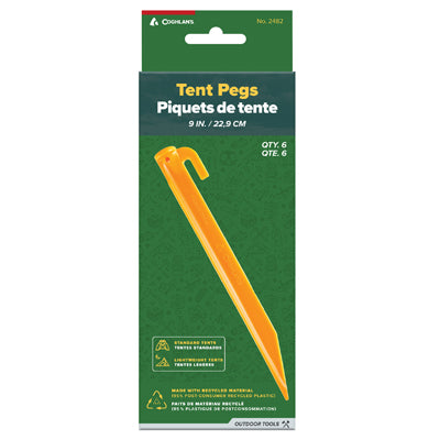 Coghlans ABS Tent Pegs 22 cm, 6 Pack