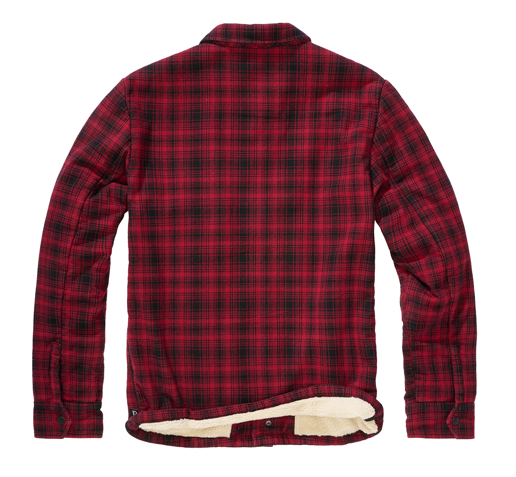 Brandit Classic Sherpa bunda, čierna-červená