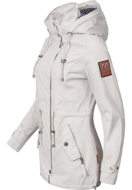 Marikoo Nyokoo damen-Übergangsjacke mit Kapuze, light grey