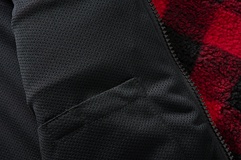 Brandit Teddyfleece Fleecejacke, rot/schwarz