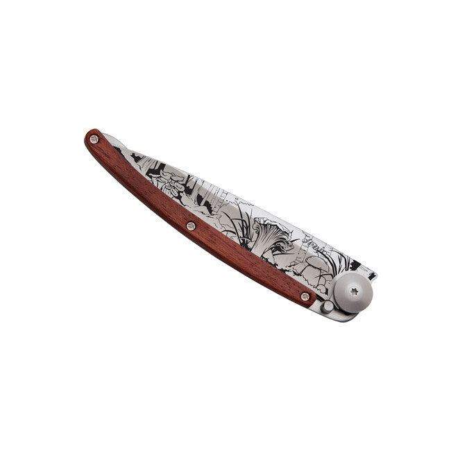 Deejo Tattoo Mushroom Folding Knife