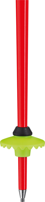 LEKI WCR SL 3D Ski Poles, Bright Red-Black-Neon Yellow