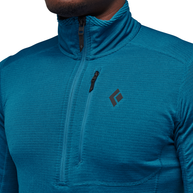 Black Diamond Coefficient Lt Men's Long Sleeve Shirt with Zip, Kingfisher