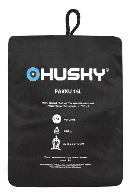 Husky Pakku Backpack 15L, Black
