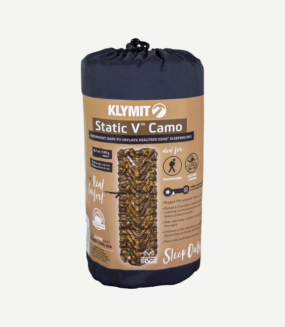 Klymit Static V Sleeping Pad, Realtree Edge Camo