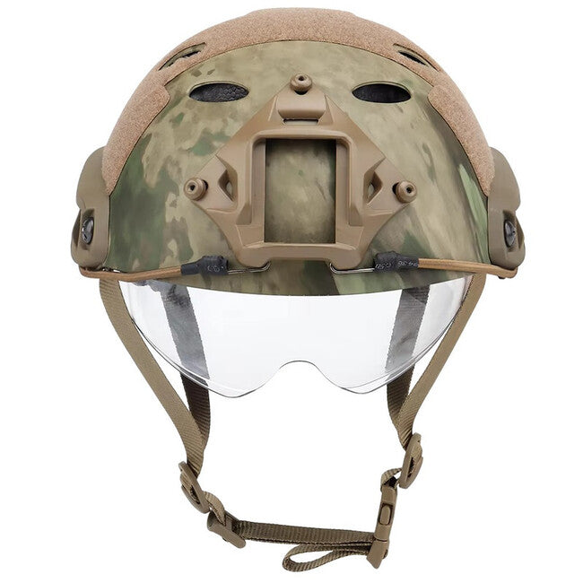 DRAGOWA Tactical Fast PJ Tactical Helmet with Bolt Goggles, Digital Desert