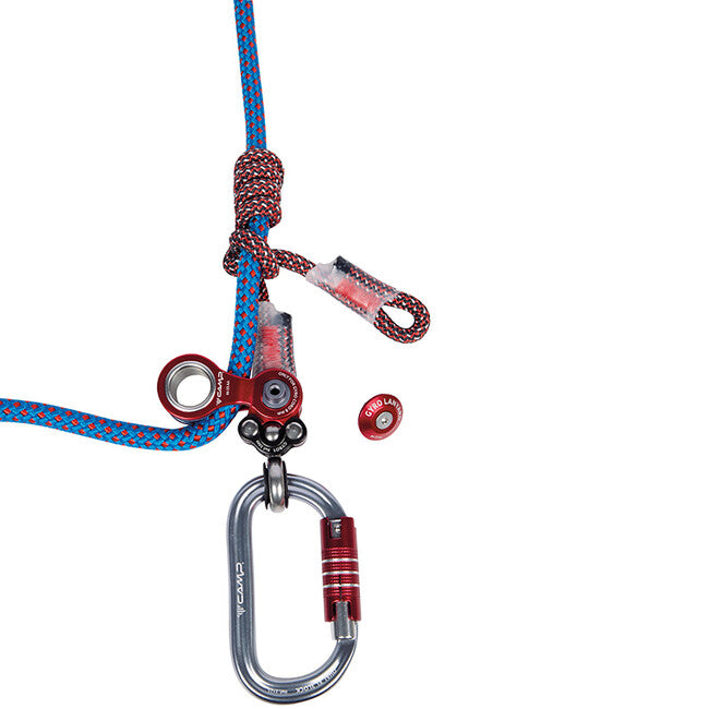 Camp Gyro Lanyard Single positionierungsstamm mit gyro-drehscheibe und hilfszugrolle für baumpfleger und professionelle retter + 2 × 2125 3,5 m