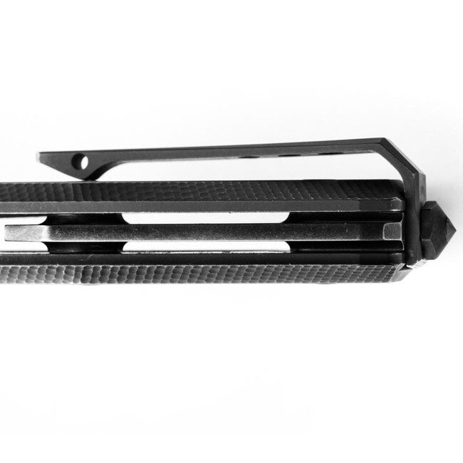 Lionsteel Myto High-Tech-EDC-Schließung voll-schwarz Messer mit M390 Stahlklinge mit Gürtelclip MYTO MT01B BW