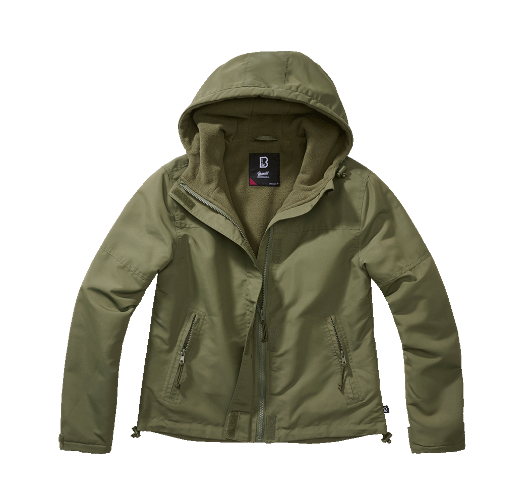 Brandit Windbreaker Frontzip dámska bunda, olivová