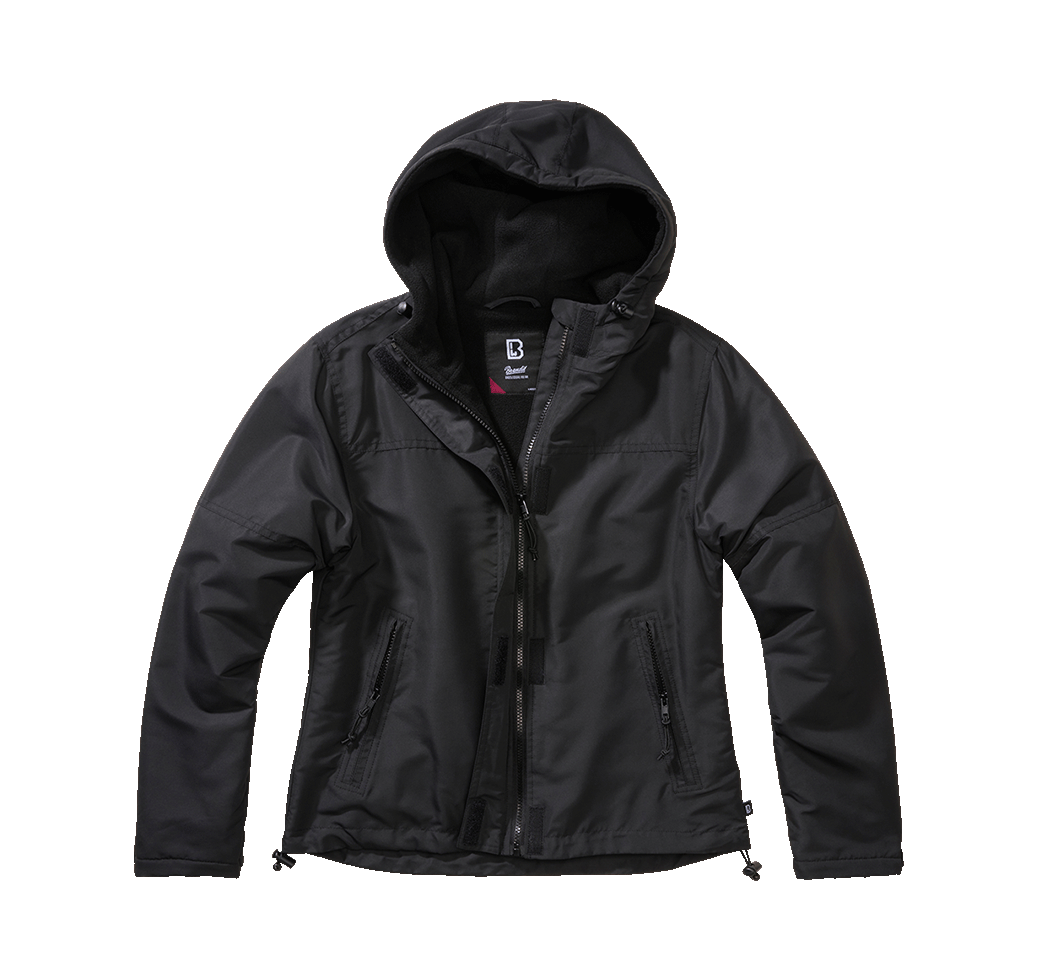 Brandit Windbreaker Frontzip dámska bunda, čierna