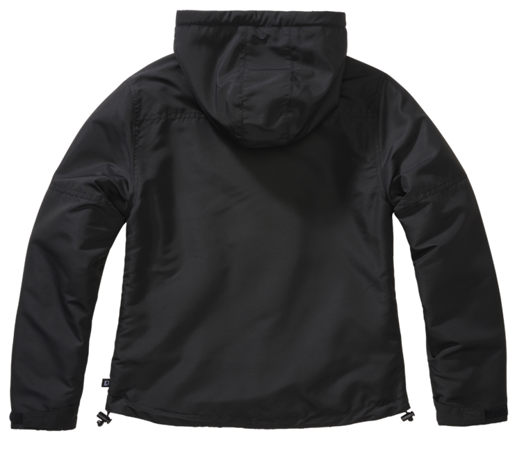 Brandit Windbreaker frontzip-damen jacke, schwarz