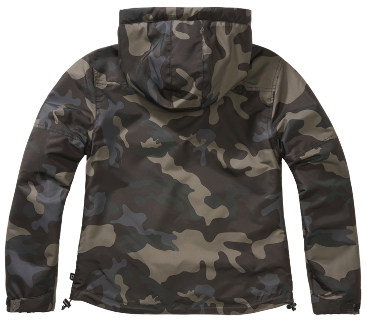 Brandit Windbreaker Frontzip damen Jacke, darkcamo
