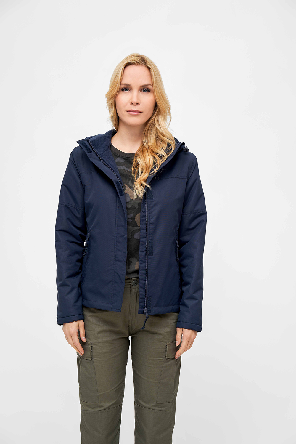 Brandit Windbreaker Frontzip dámska bunda, Navy