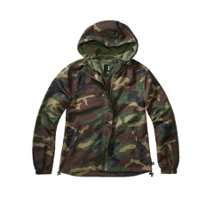 Brandit Summer Frontzip Windbreaker Damenjacke, Woodland