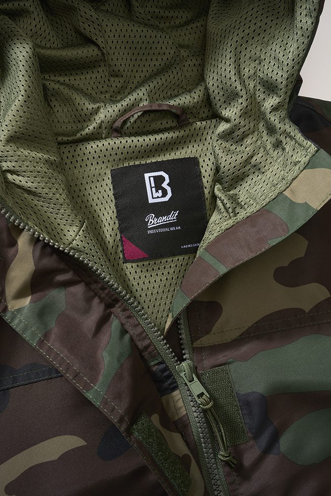 Brandit Summer Frontzip Windbreaker dámska bunda, Woodland