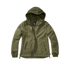Brandit Summer Damen-Windbreaker-Jacke, oliv