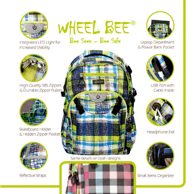 Wheel Biene Bee Rucksack Biene LED 30 L mehrfarbig