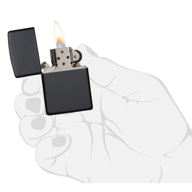Zippo Benzine Lighter, Black Matte