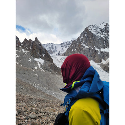Origin Outdoors Merino Πολυλειτουργικό Μαντήλι Outdoor, Μπορντό