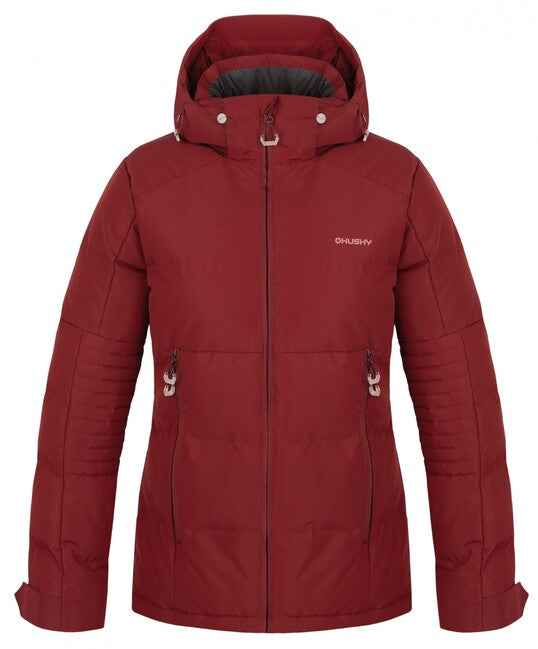 HUSKY Norel damen gefütterte winterjacke, bordeauxrot