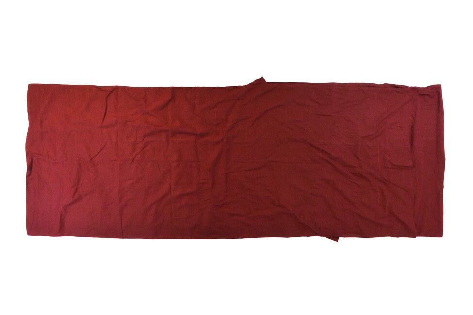 Origin Outdoors Cotton Rectangular Sleeping Bag Liner, Burgundy