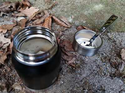 Origin Outdoors Thermal Container Stainless Steel 1L, Black