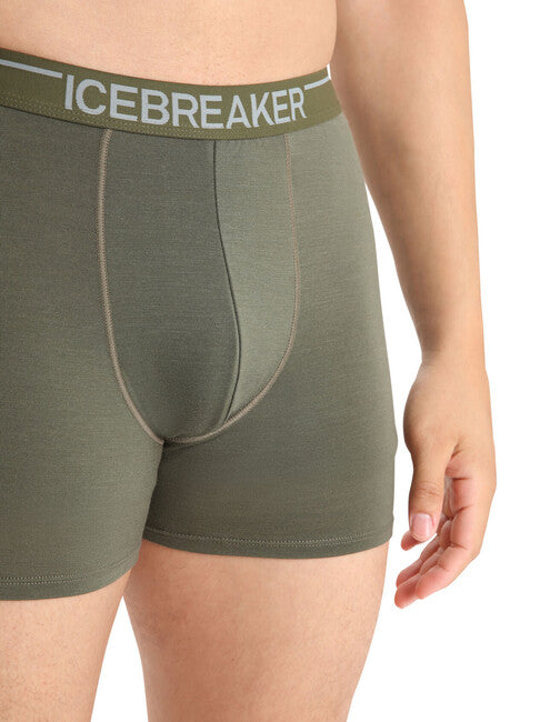 Icebreaker Anatomica herren-Boxershorts, grün