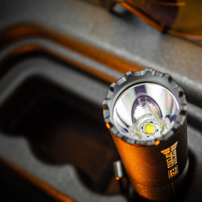 Speras Tactical Rechargeable Flashlight E21 EDC 2000LM, Black
