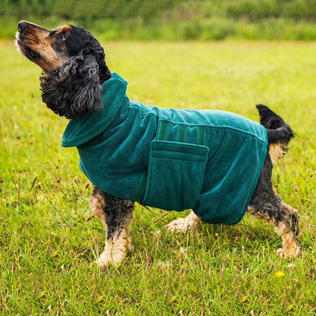 Mountain Paws Dog Robes Small, Green
