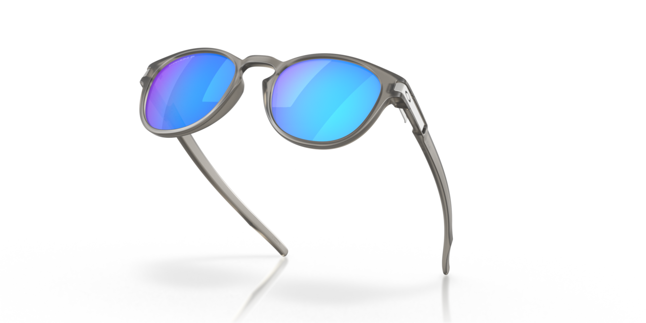 Oakley LATCH Sunglasses, Matte Grey Ink Frame with Prizm Sapphire Iridium Polarized Lenses, 53