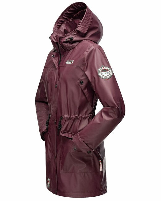 Navahoo Deike damen Winter Regenjacke mit Kapuze, Wein