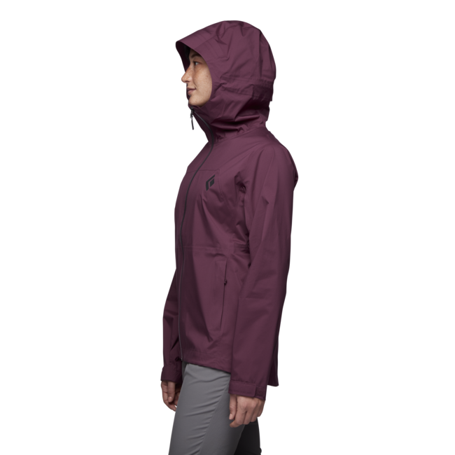Black Diamond StormLine Stretch Rain Shell damen-Regenjacke, brombeere
