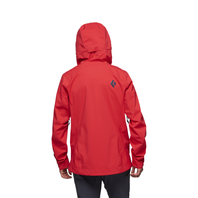 Black Diamond Highline Stretch Shell αδιάβροχο μπουφάν γυναικείο, κοραλλί κόκκινο