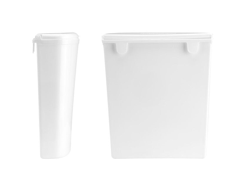Brunner Trash Bin, White