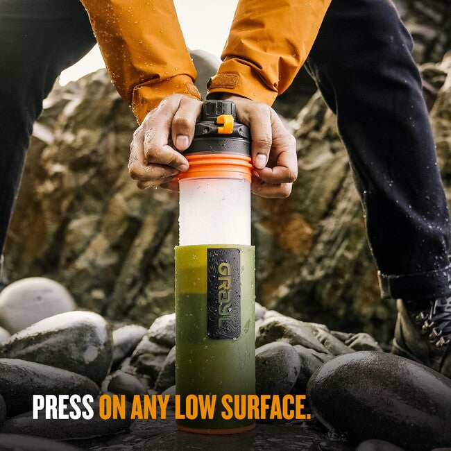 GRAYL GeoPress Purifier Φιάλη Φιλτραρίσματος, Oasis Green
